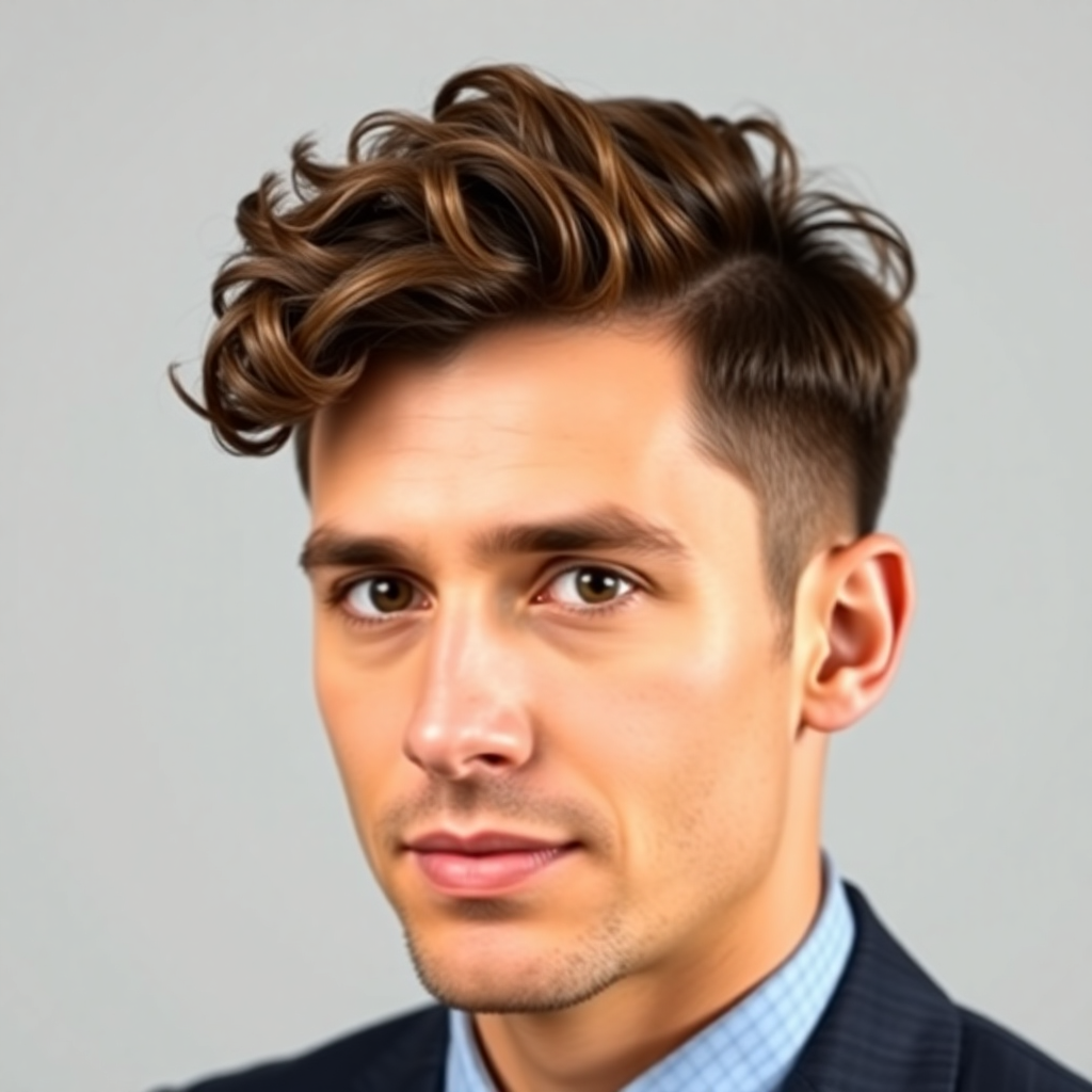 Curly Ivy League With Natural Side Direction