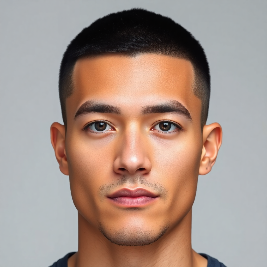 Buzz Cut With Sharp Lineup