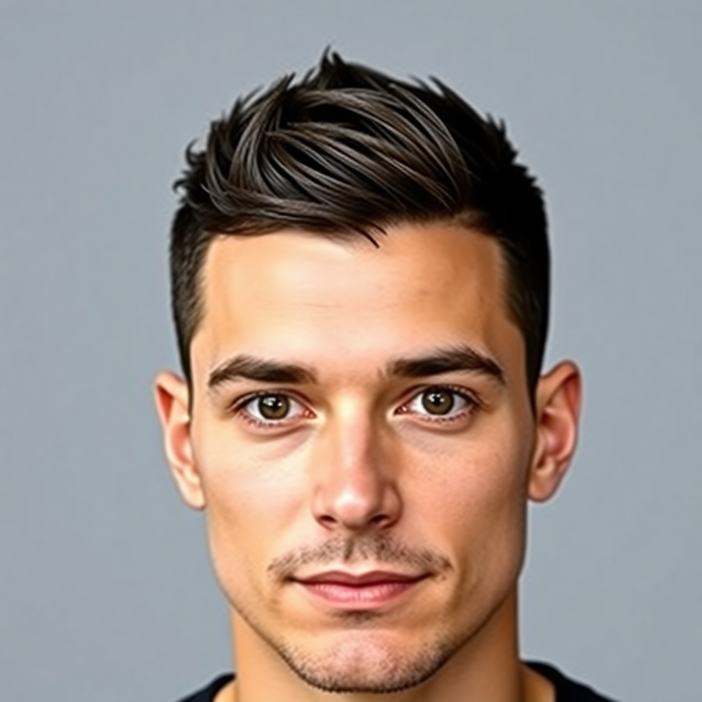 Textured Buzz Cut With Scissor-Softened Top