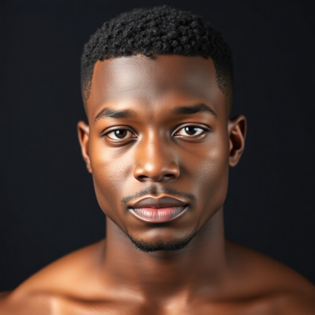 Coily Buzz Cut With Crisp Edge-Up