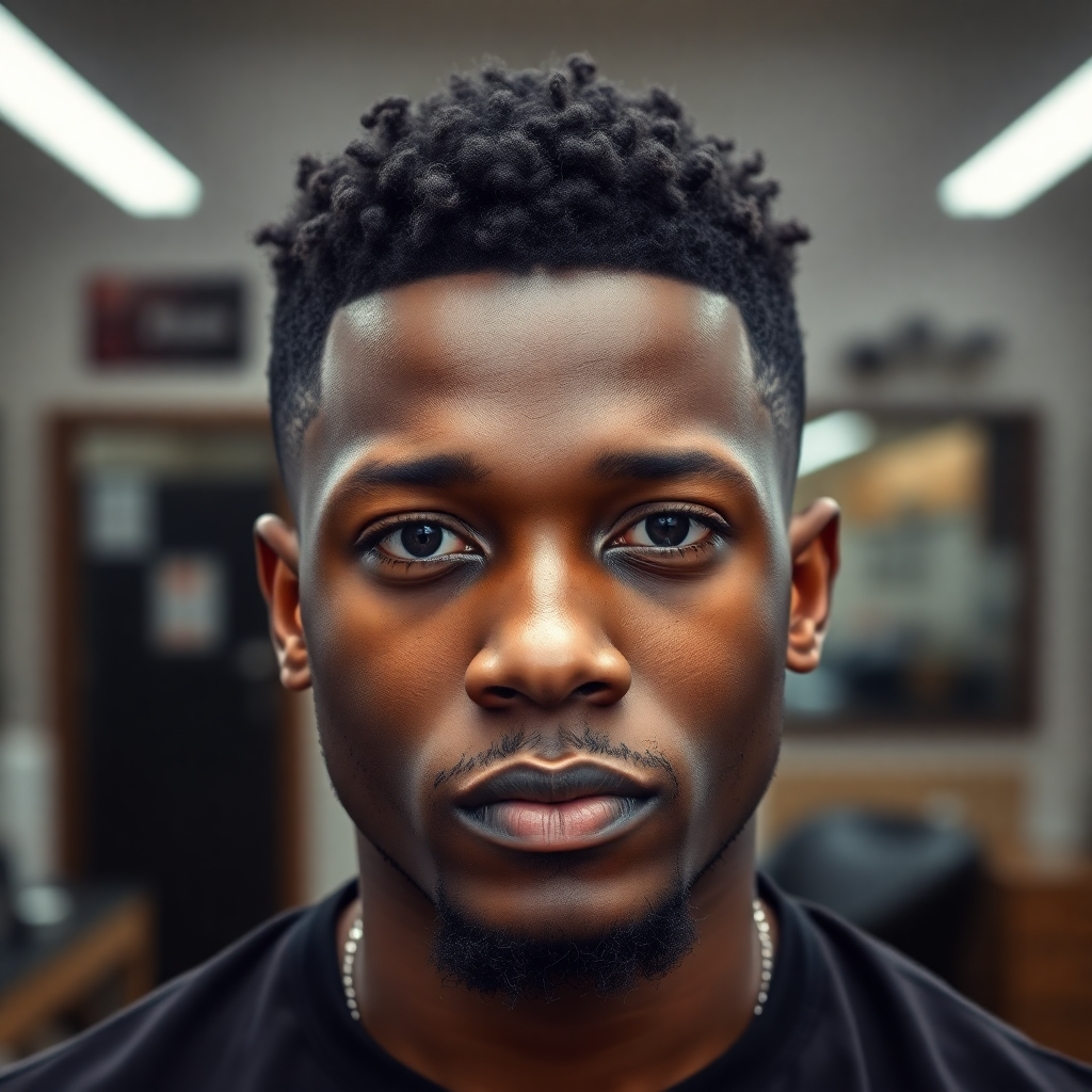 Short 360 Waves Buzz Cut