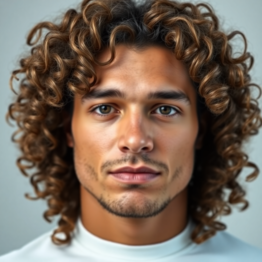 Full Grown-Out Curls With Rounded Layers