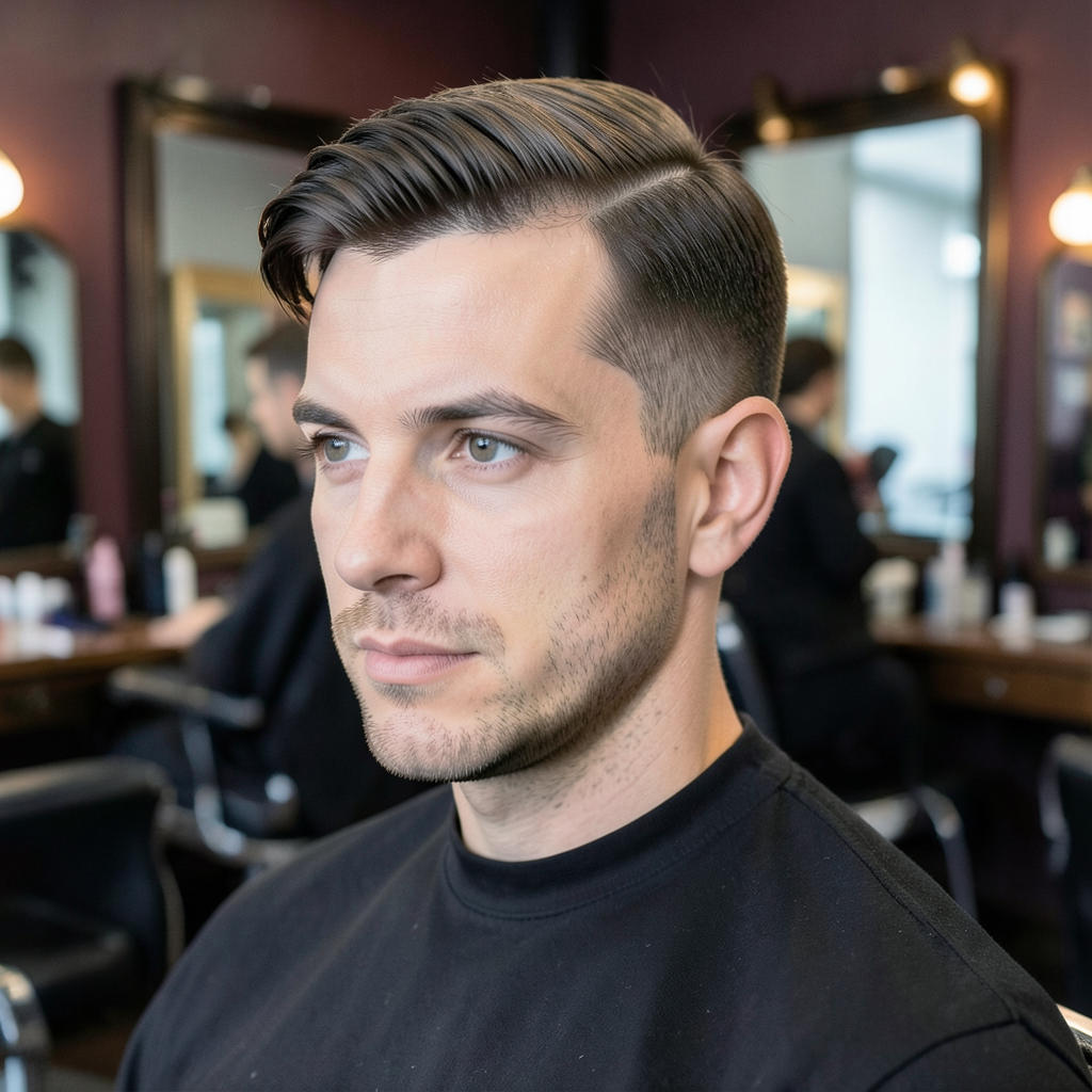 Classic Crew Cut With a Low Taper