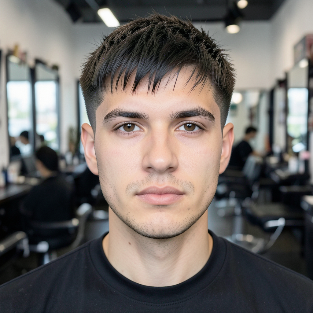 Textured Crop With a Mid Fade