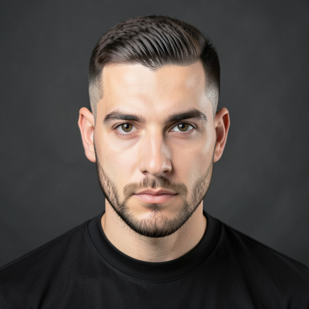 Modern Faux Hawk With a Burst Fade