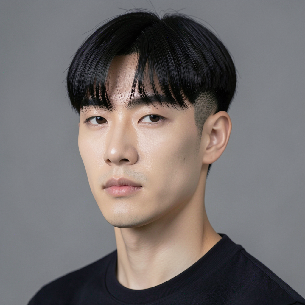Korean Two-Block Cut With a Soft Fringe