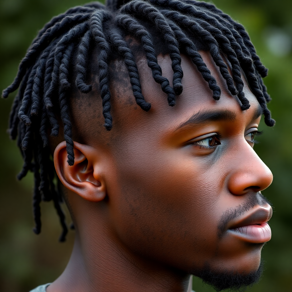 Mini Freeform Locs With a Natural Hairline