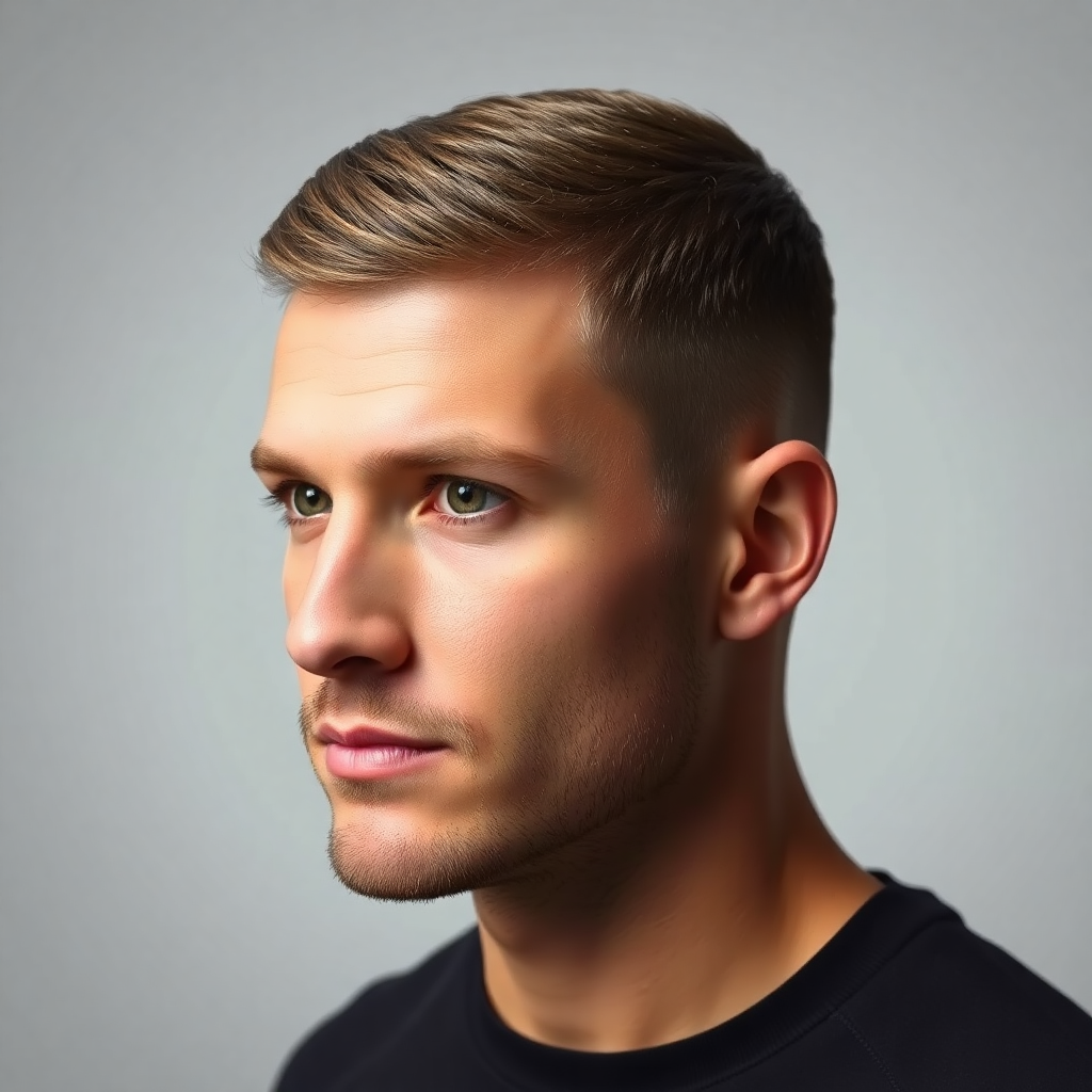 Short French Crop With Mid Fade