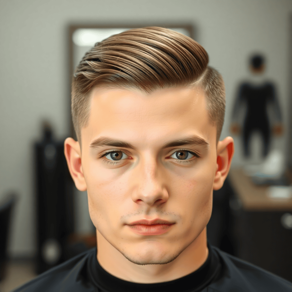 Classic Short Slick Back With Tapered Sides