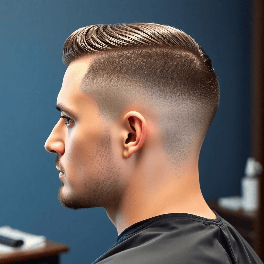  Slick Back With a Skin Fade