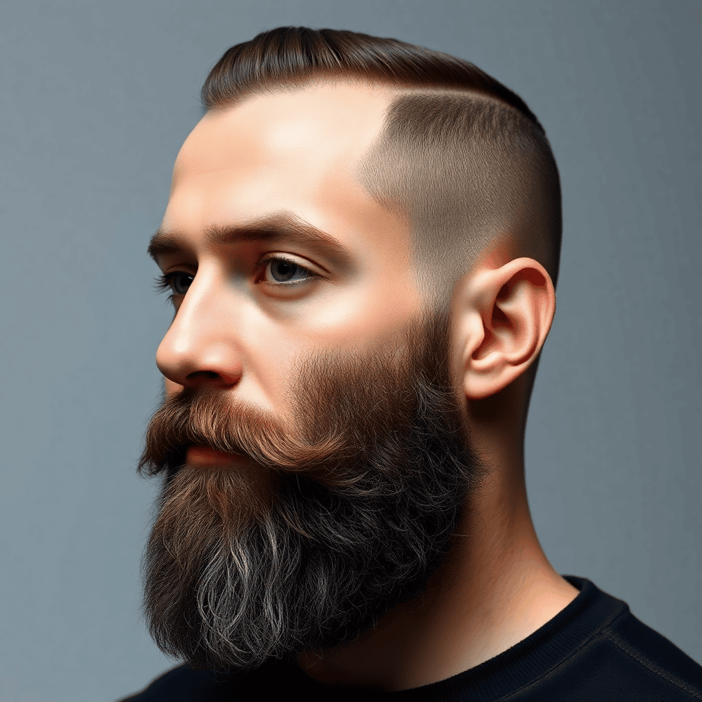  Slick Back With a Skin Fade