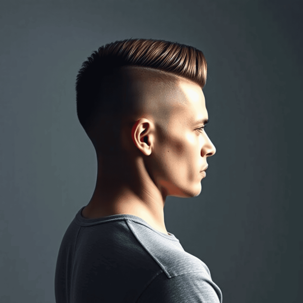 Disconnected Slick Back With Shaved Sides