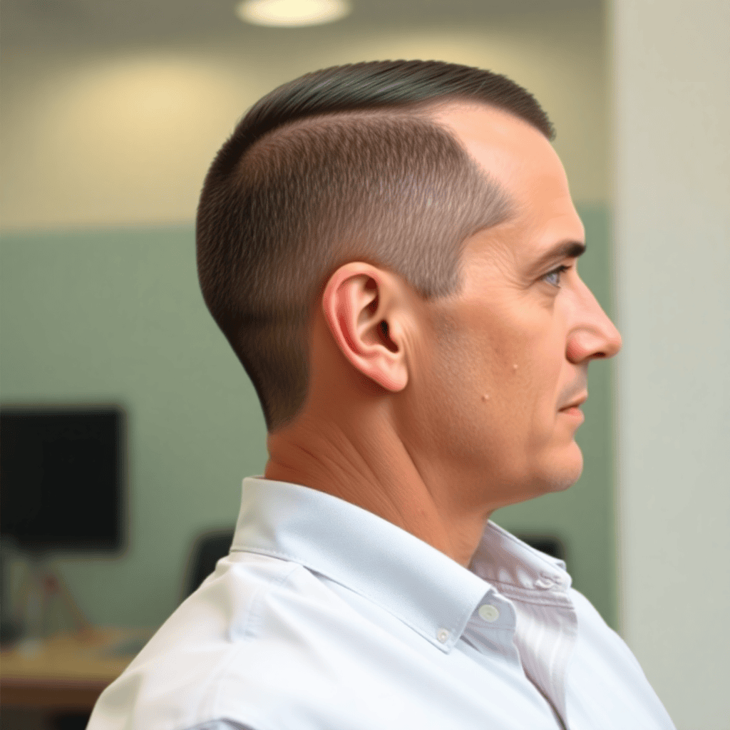  Executive Slick Back With Scissor-Cut Sides