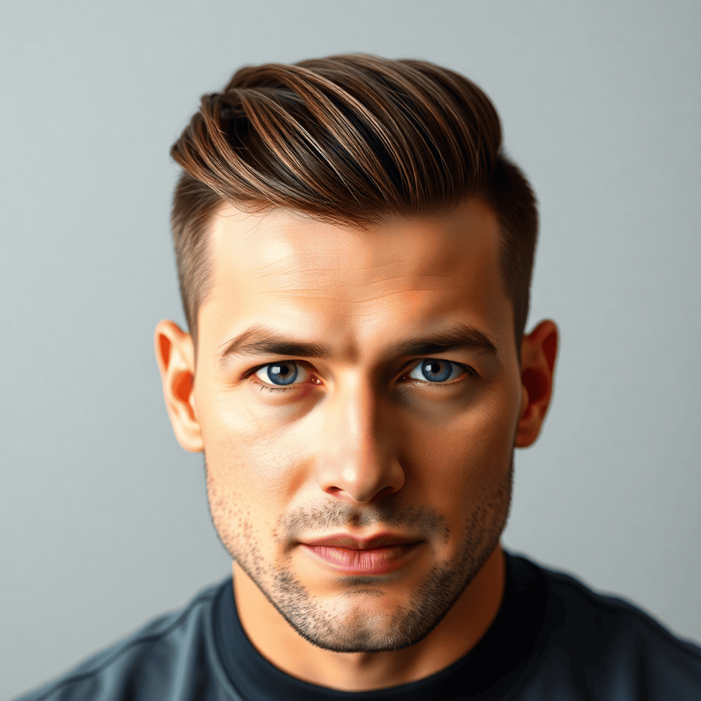 Soft Slick Back With Natural Volume
