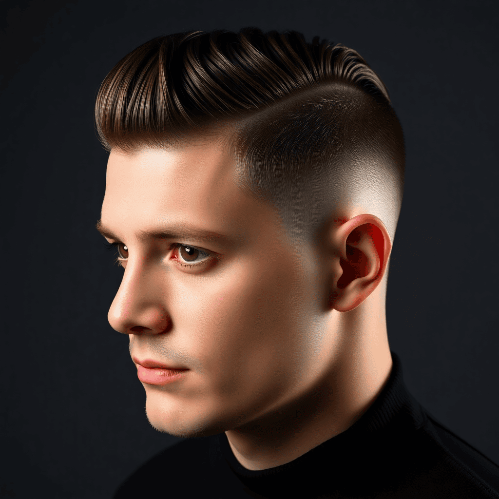 Slick Back Quiff With a Loose Front