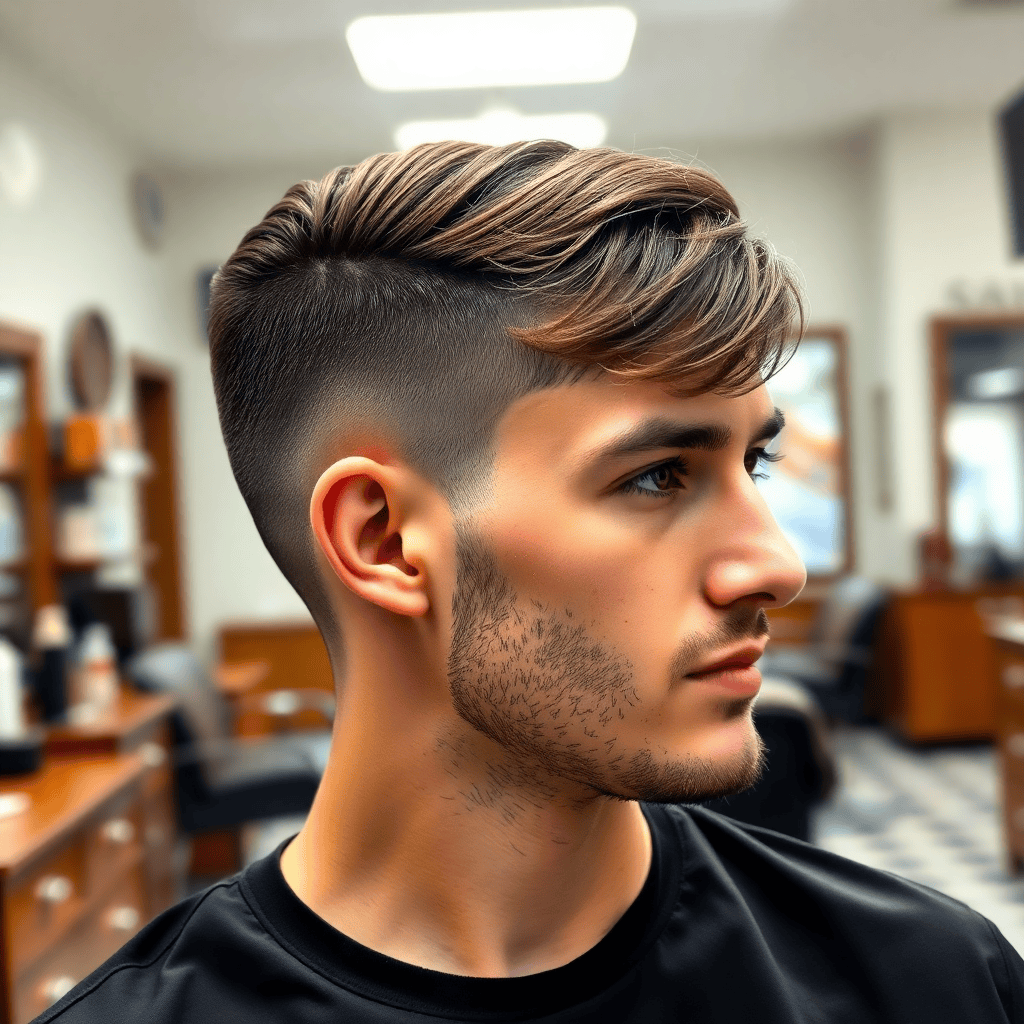 Wavy Slick Back With a Low Taper