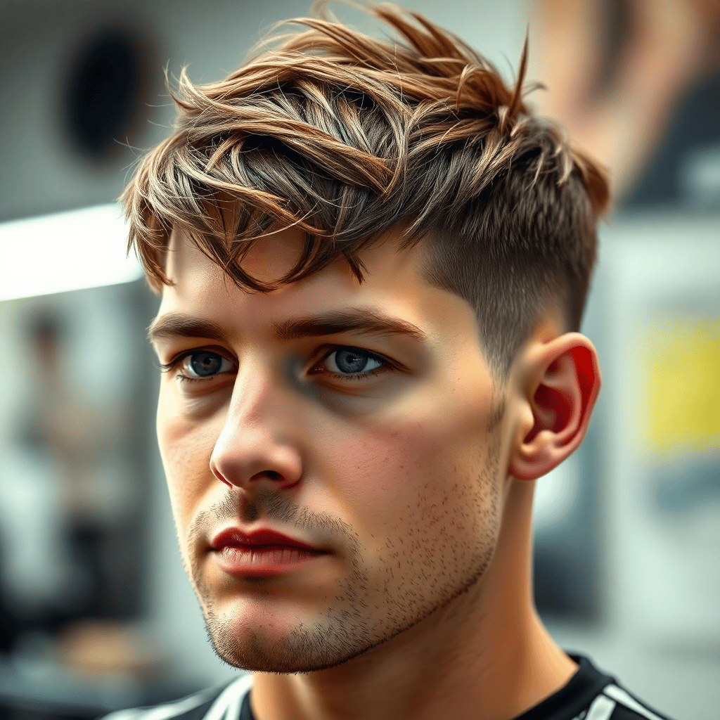 Textured Crop Mini Mullet