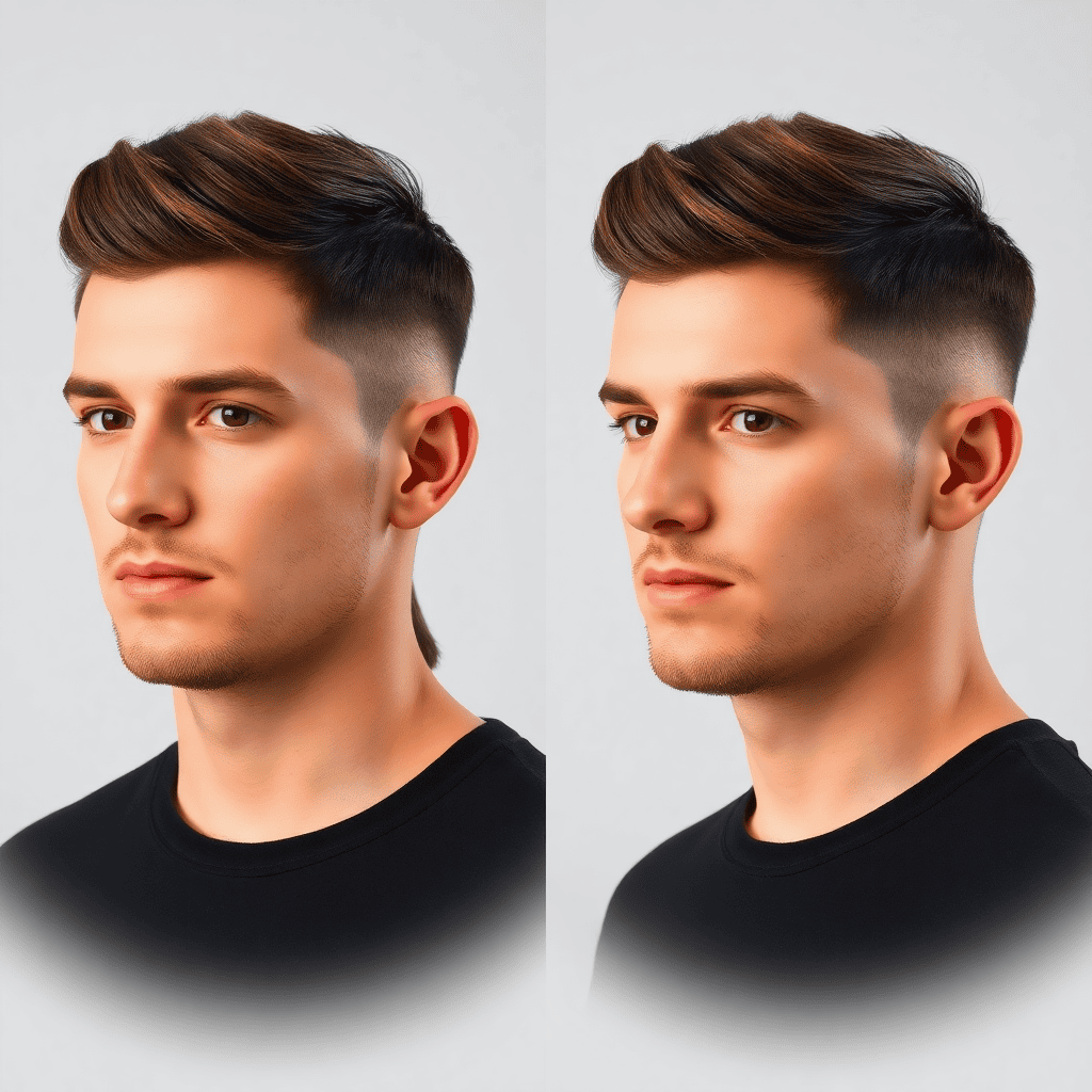 Caesar Fringe With a Short Mullet