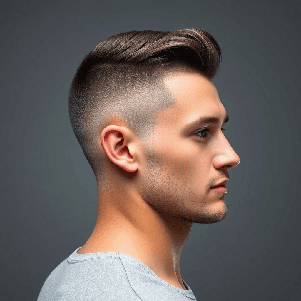 French Crop With a Tapered Mullet Back