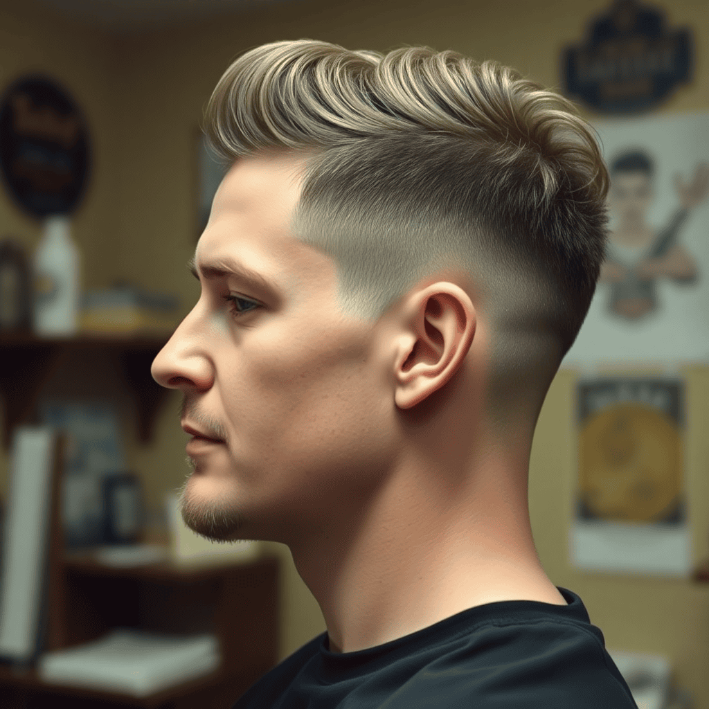 Burst-Fade Mini Mullet