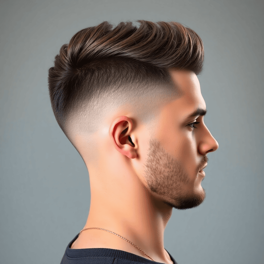 Burst-Fade Mini Mullet