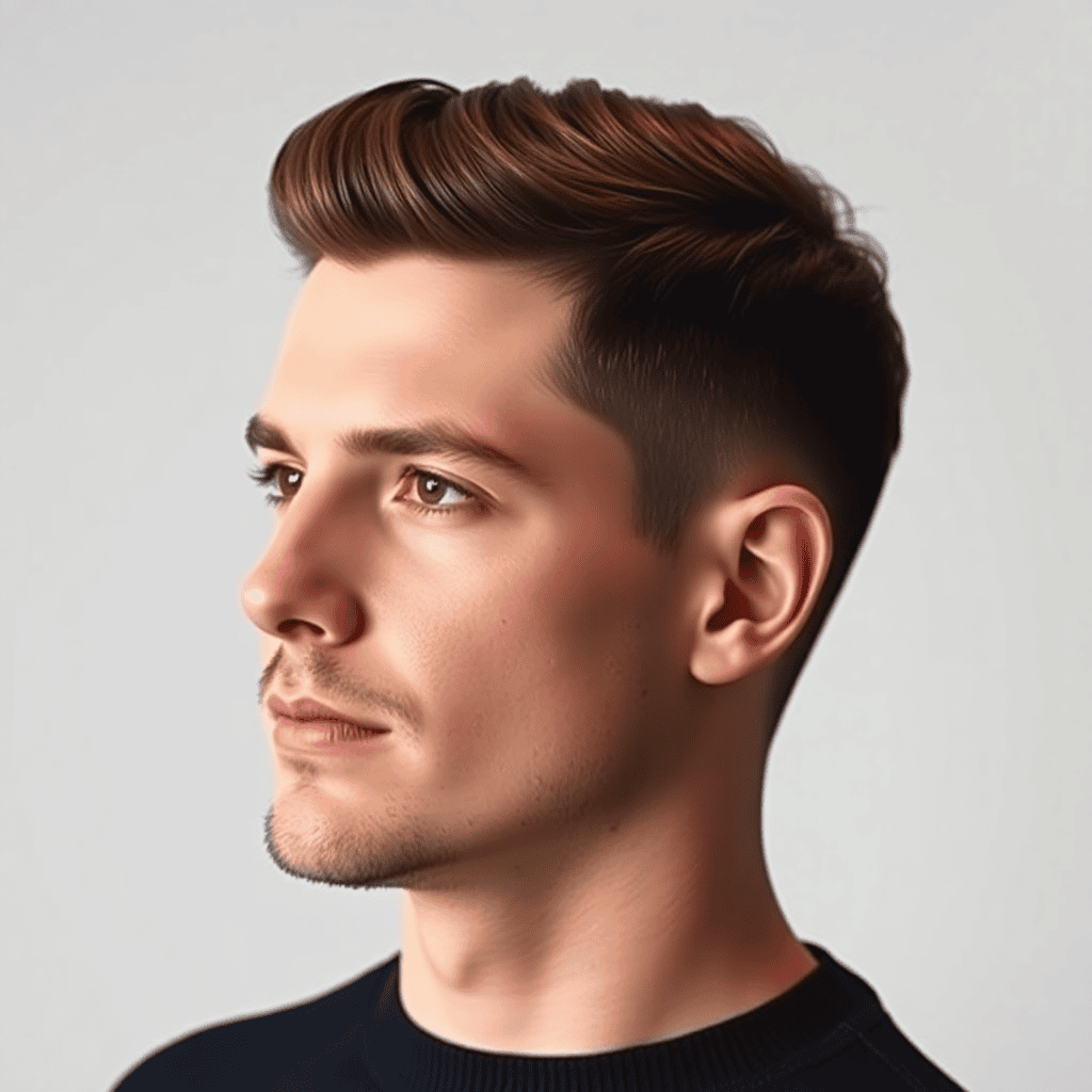 Burst-Fade Mini Mullet
