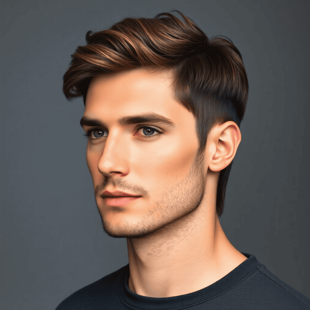 Burst-Fade Mini Mullet