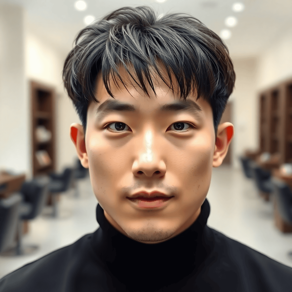 Two-Block Comma Hair With Curved Front Volume