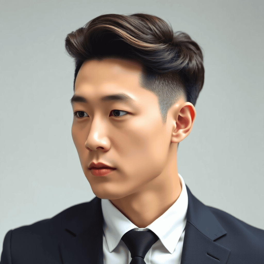 Korean Shadow Perm With Textured Fringe