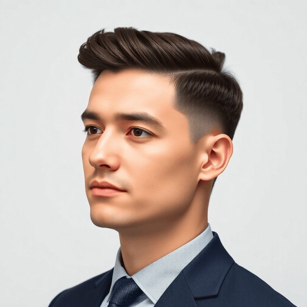 Soft Office Wolf Cut With Scissor-Tapered Sides
