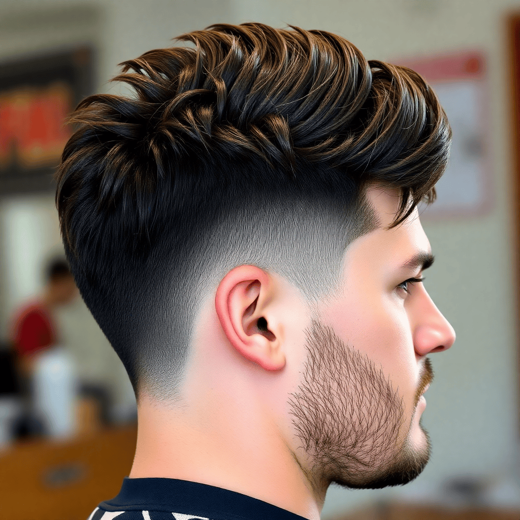 Thick Hair Wolf Cut With a Debulked Crown