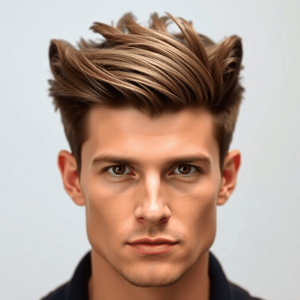 Middle-Part Wolf Cut With Flipped Ends