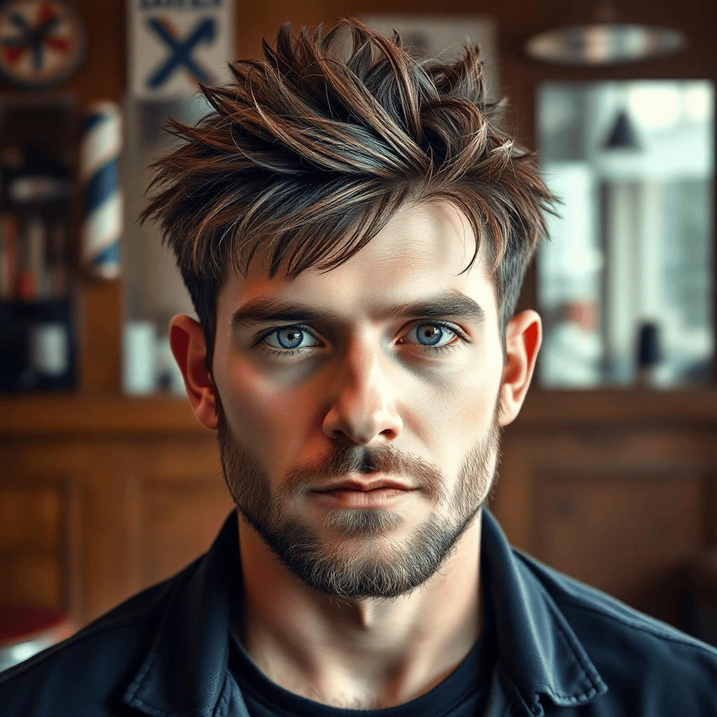 Shaggy Wolf Cut With Heavy Eyebrow Fringe