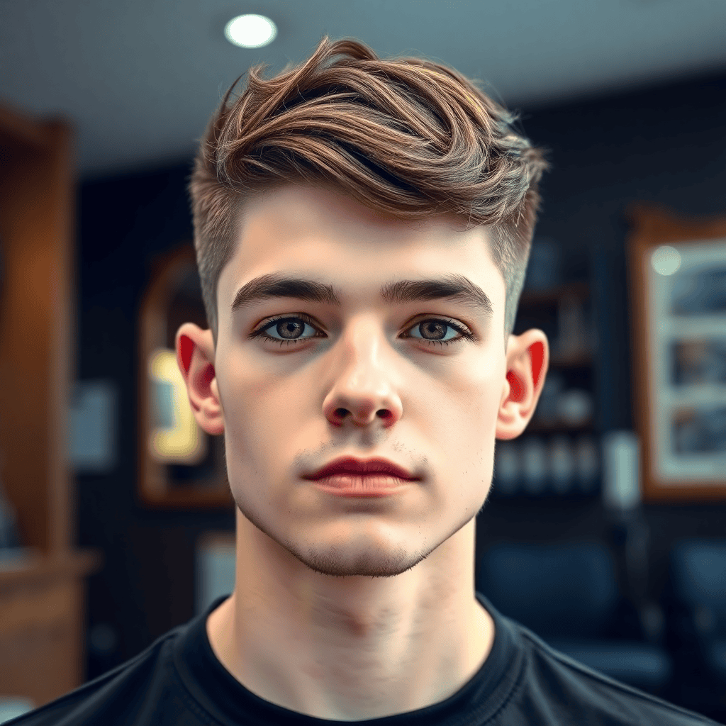 Short Cropped Quiff With a Low Taper