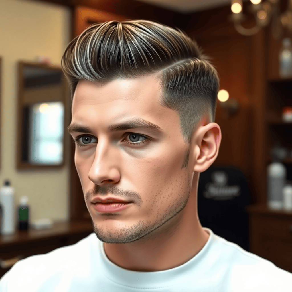 Classic Side-Parted Quiff
