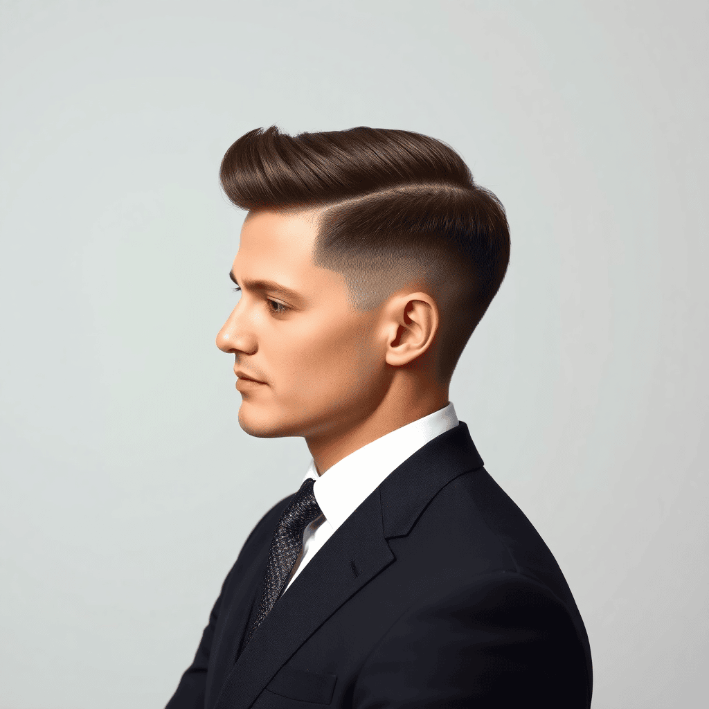 Slick Side-Swept Quiff