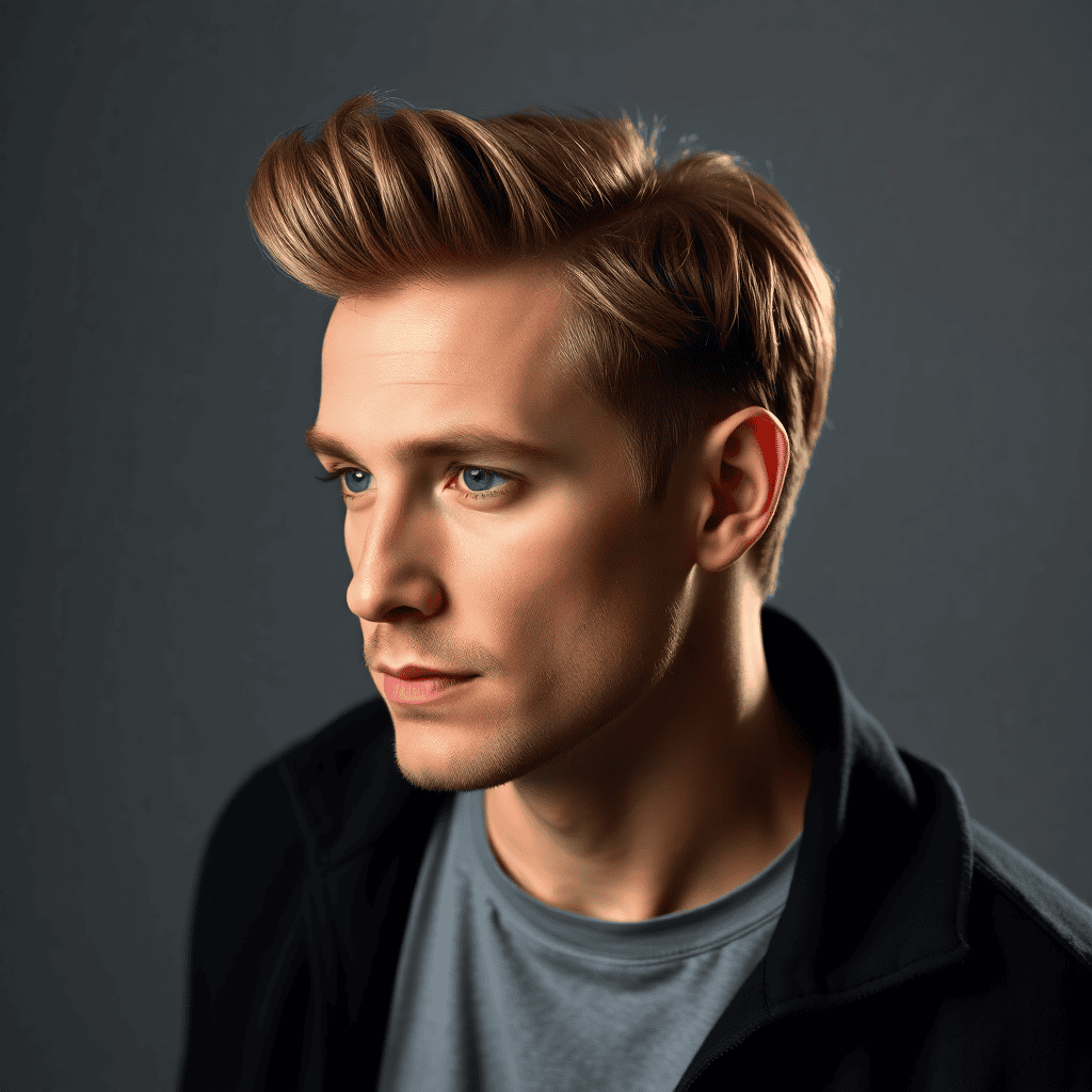 Long Swept-Back Quiff