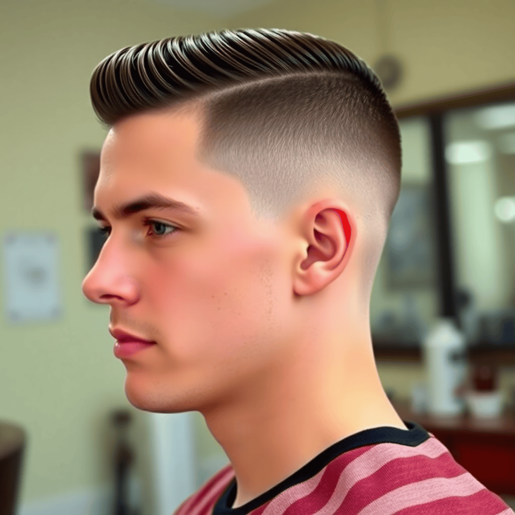 Traditional Slicked-Back Undercut