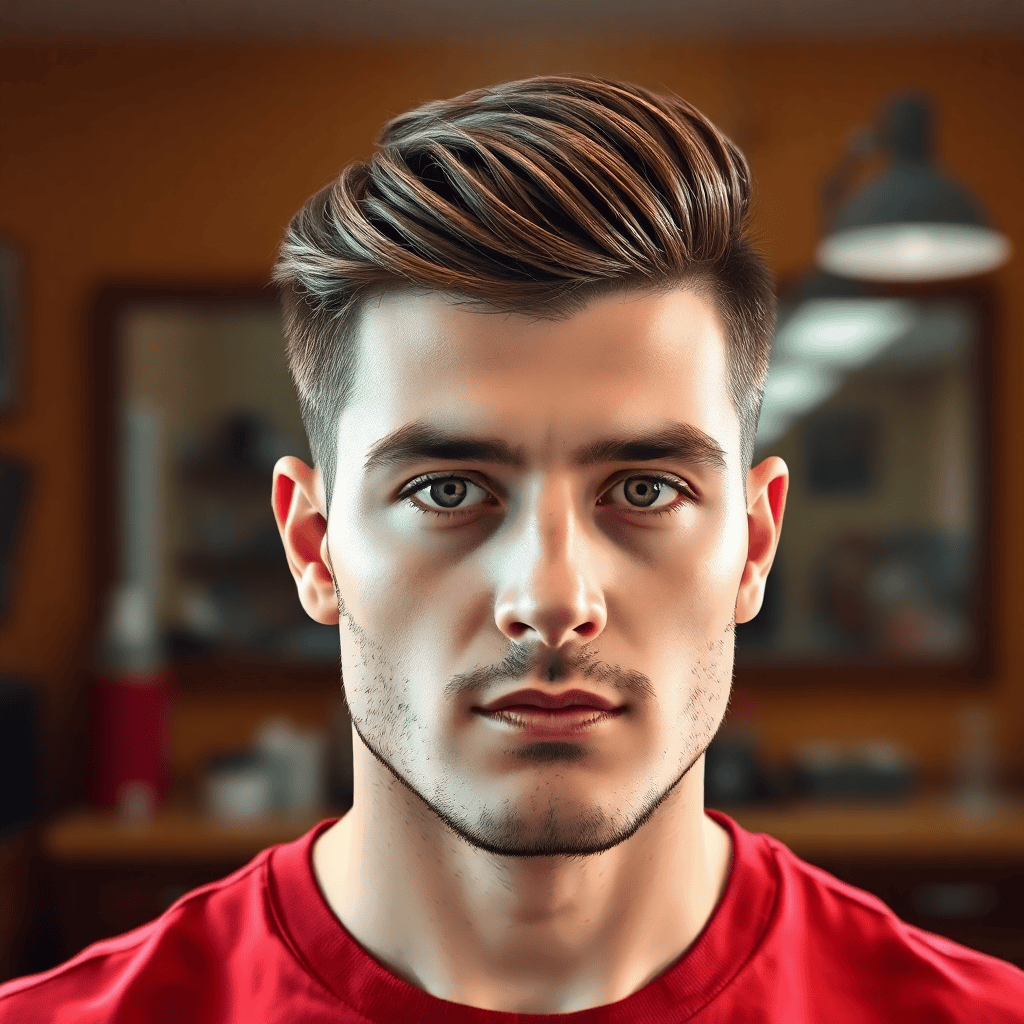 Wet-Look Slicked Undercut