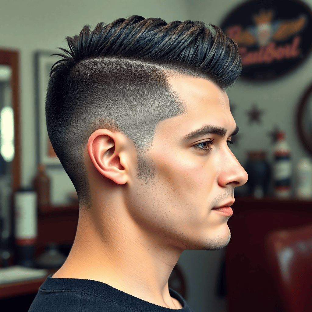 Classic Pompadour Undercut