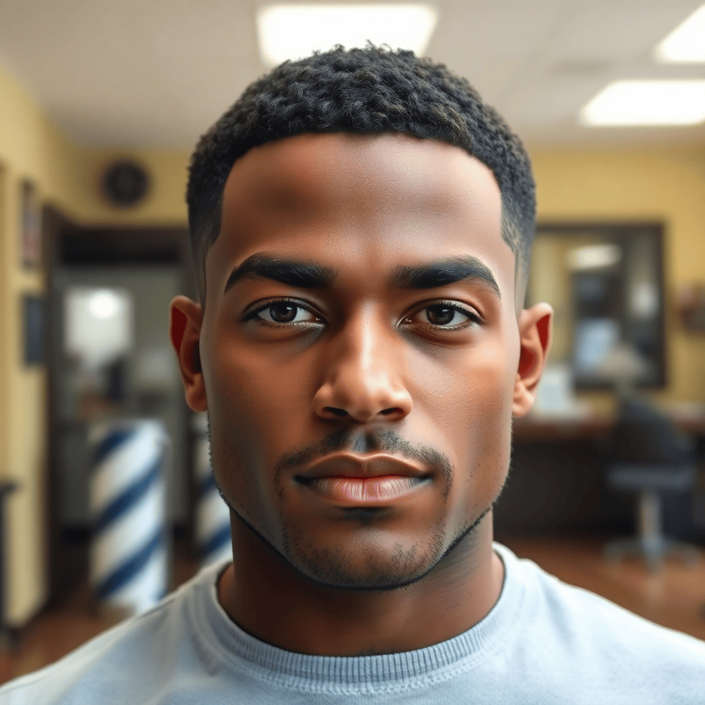 Low Skin Fade With Cropped Fringe