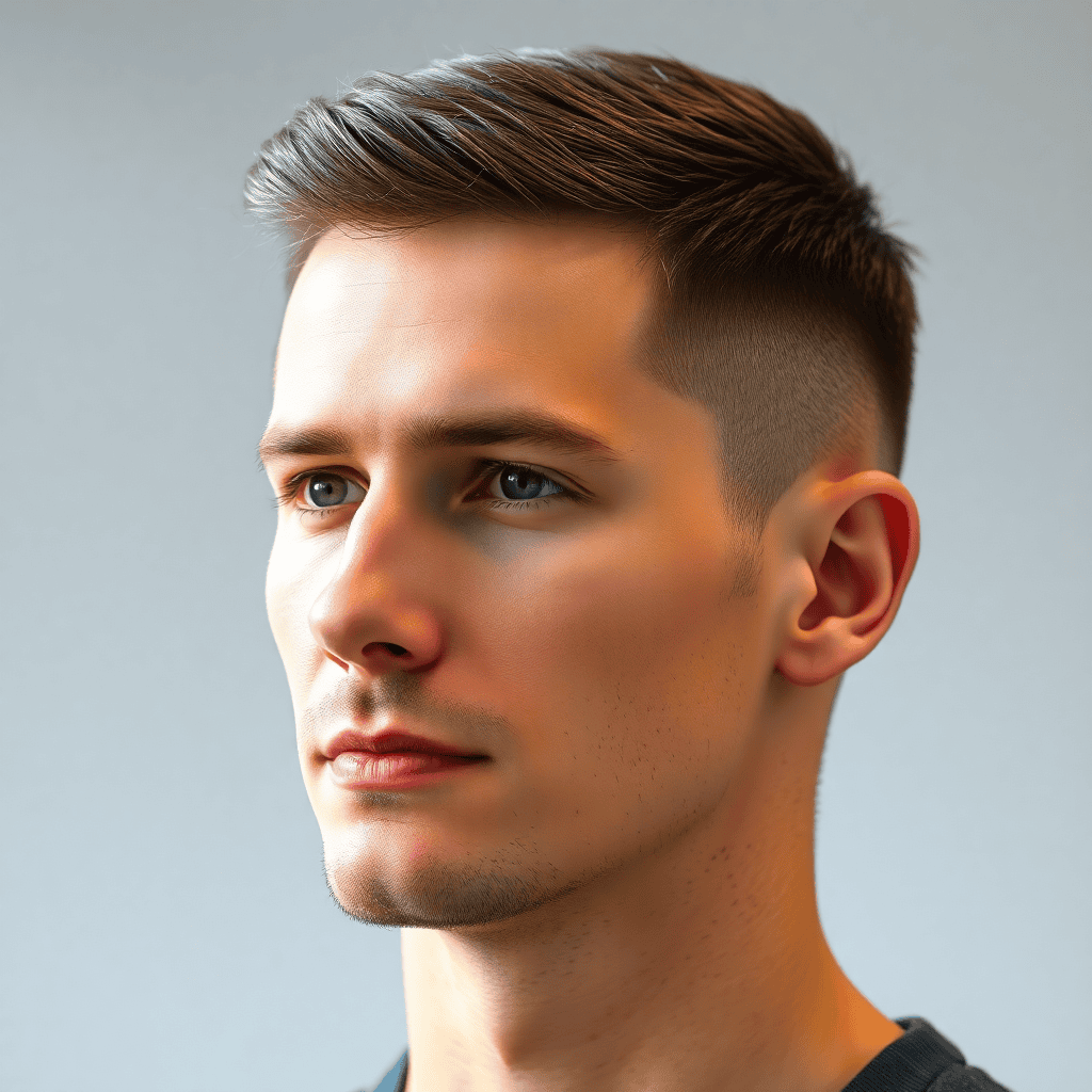 Textured Crop With Temple Taper