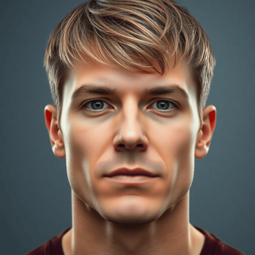 Forward-Brushed Crop With Soft Taper