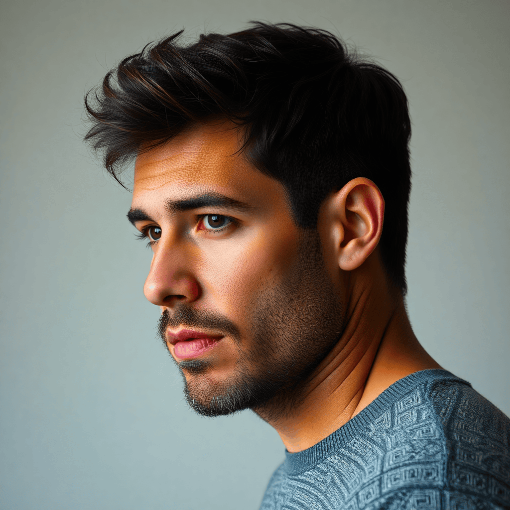 Thick Layered Crop With Mid Fade