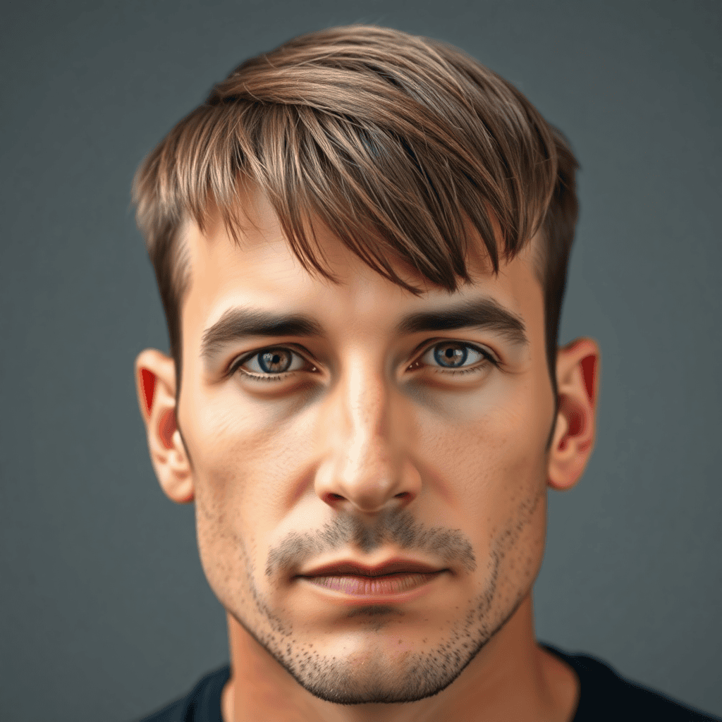 Textured Crop for a Widow's Peak