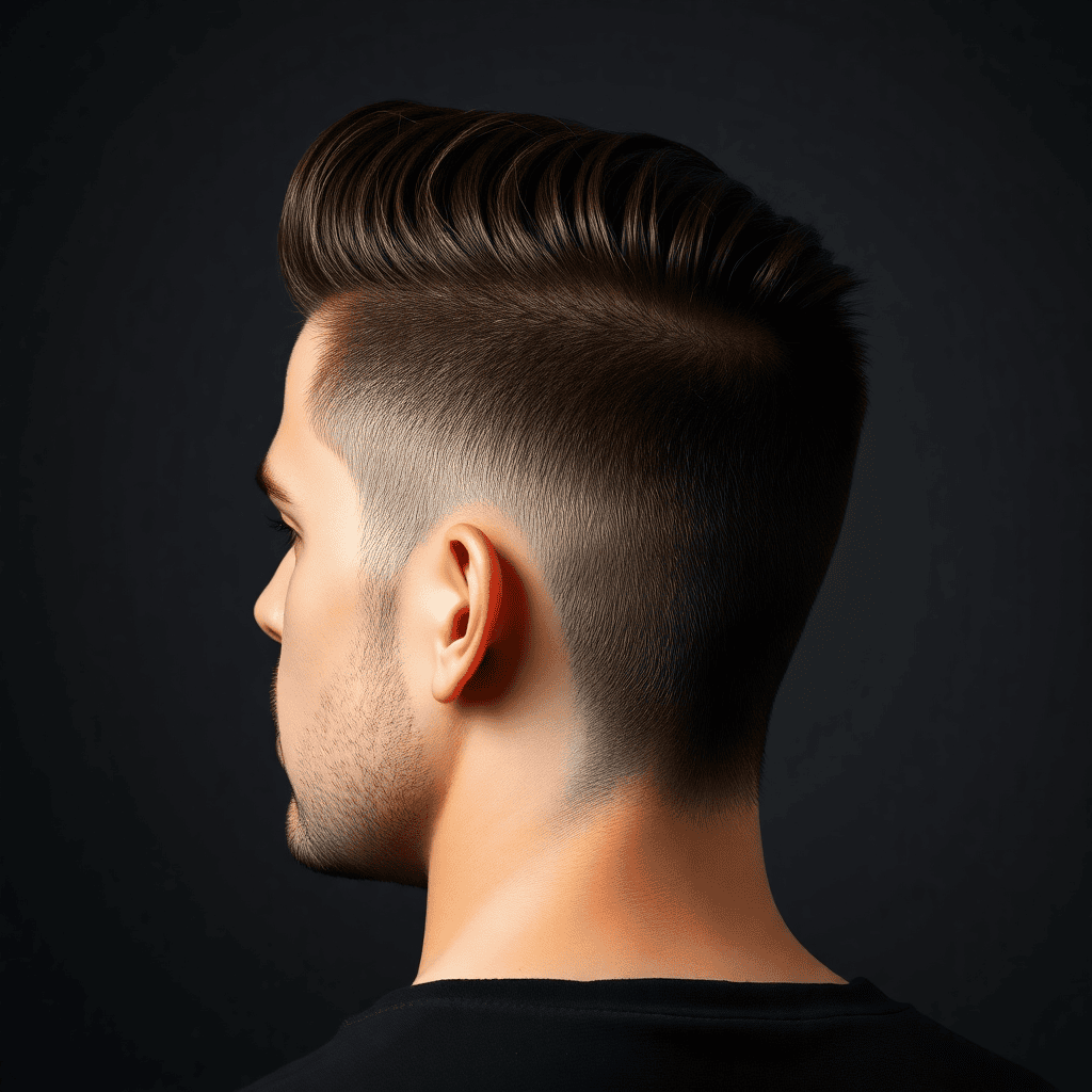 Textured Crop Mullet With Tapered Temples