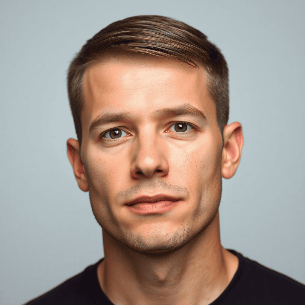Classic Crew Cut With a Gradual Taper