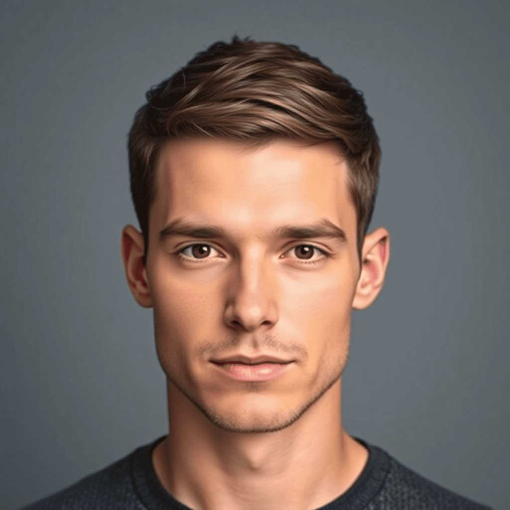 Wavy Caesar Cut With Soft Fringe