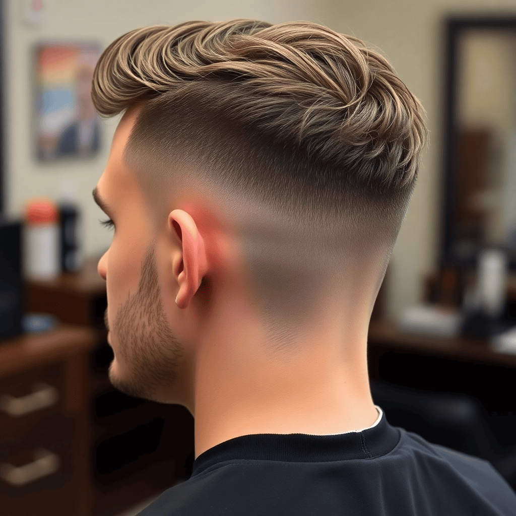 Drop Fade With Rounded Wavy Top