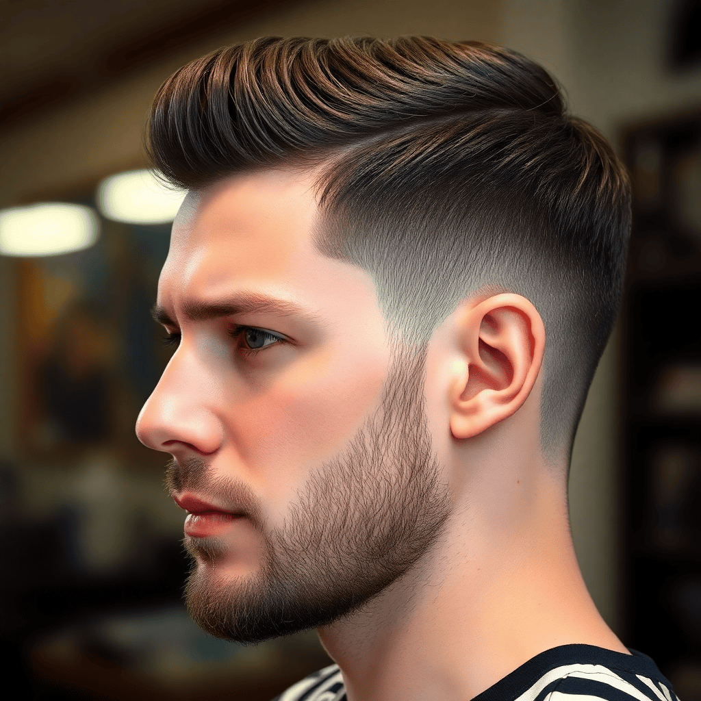 Temple Fade With Full Short Waves